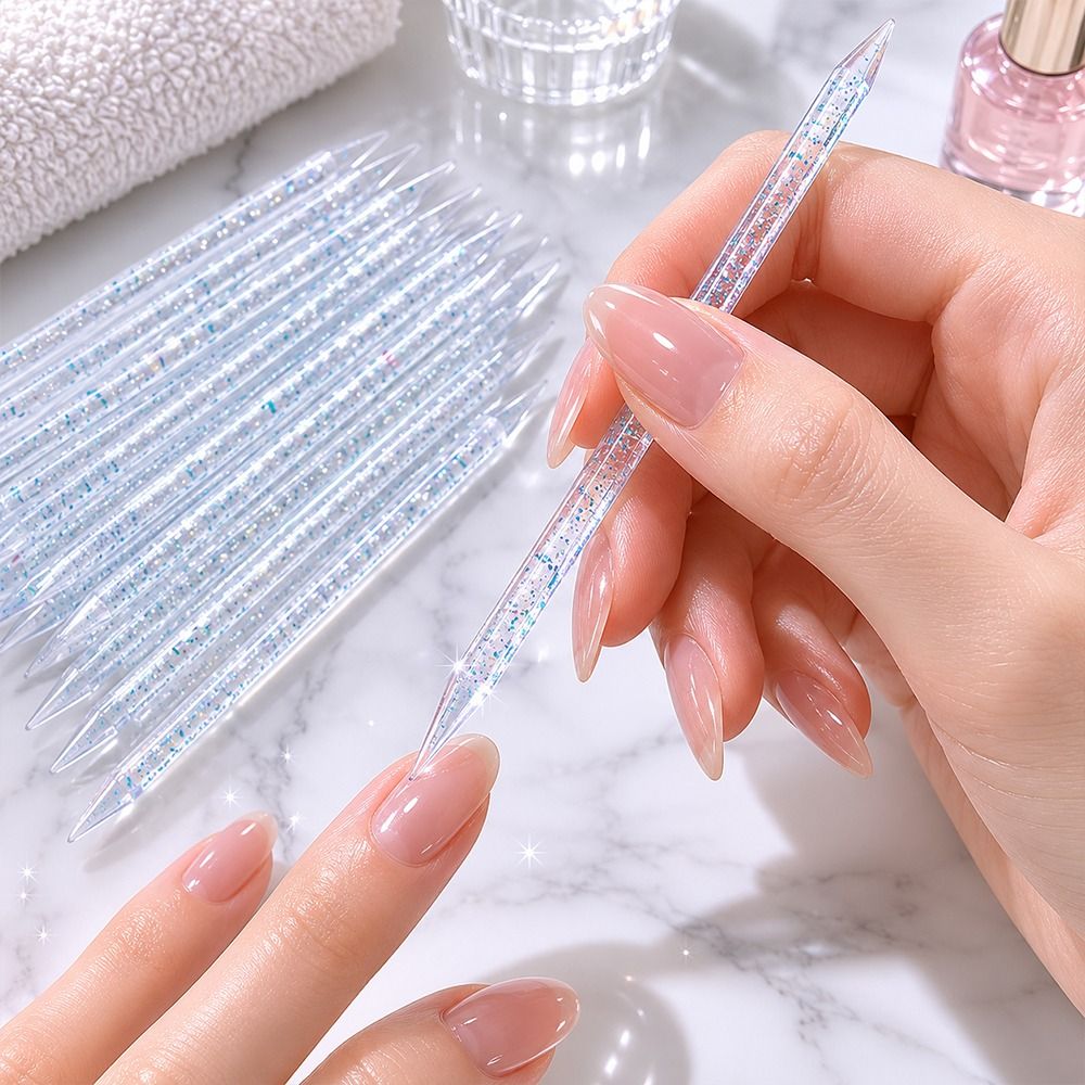 100個入り、両端に先端が付いたキューティクルプッシャー。ラ - Nail Art Orange のレビューと価格