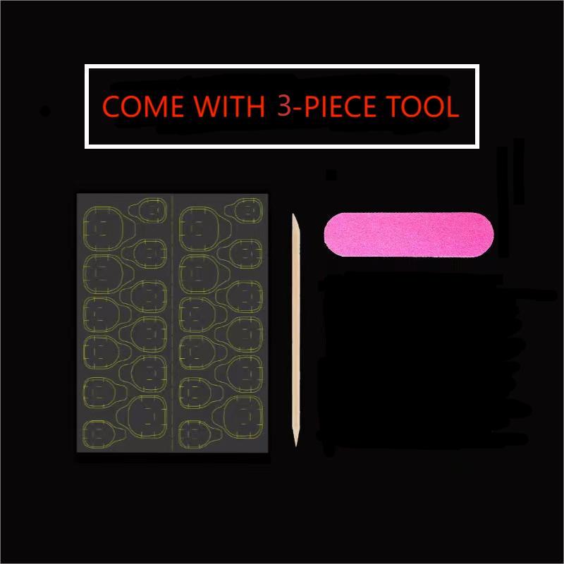 10個入り高級手作りつけ爪 ダックビル型彫刻デザイン 3ピー - Nail Art Press On のレビューと価格