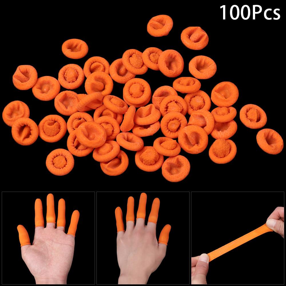 100個入り 再利用可能なネイルアート用具、指先保護用オレン - Nail Art Orange のレビューと価格