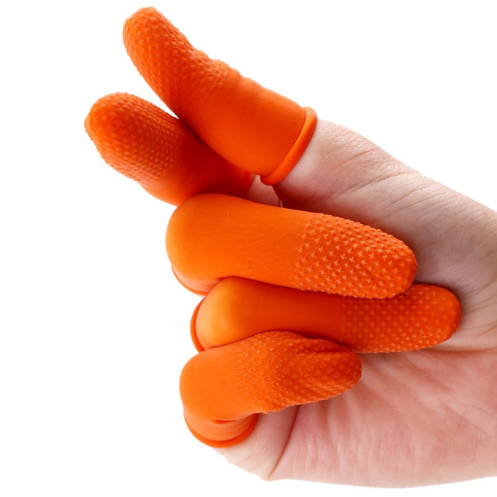 100個入り 再利用可能なネイルアート用具、指先保護用オレン - Nail Art Orange のレビューと価格